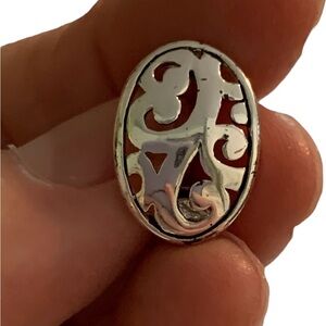 Sterling silver filigree earrings. Vintage. Stamped.925 Thailand